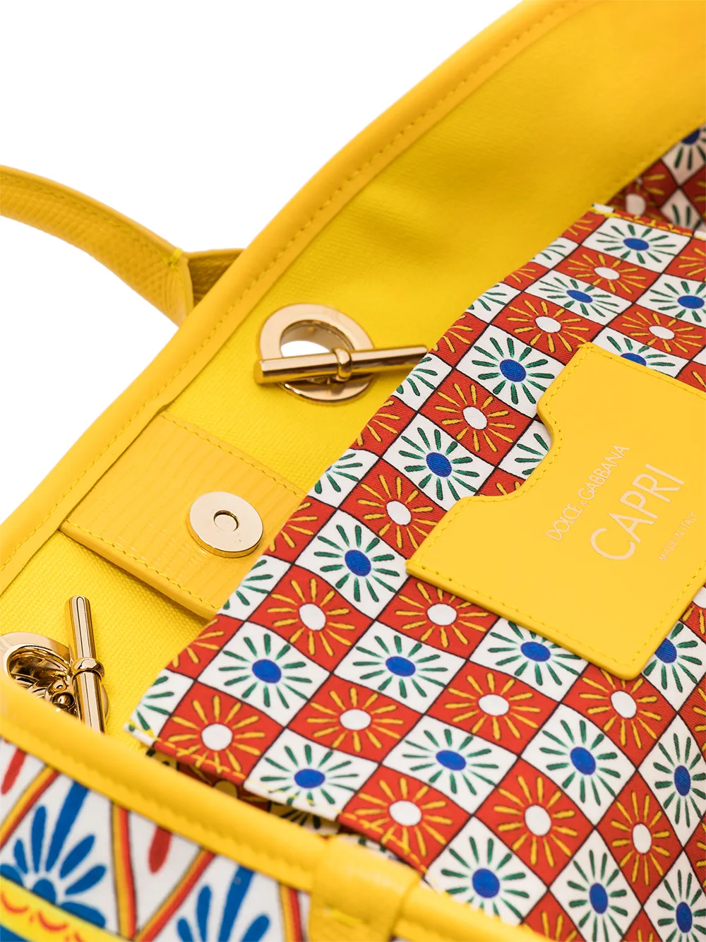 фото Dolce & gabbana сумка-шопер carrettoс из канваса с принтом