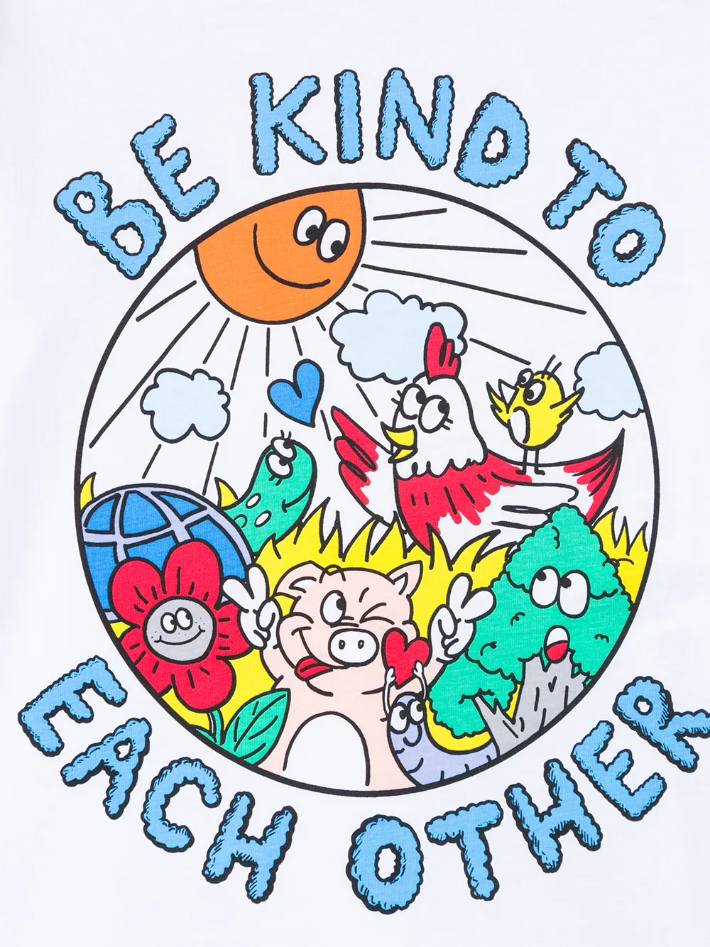 фото Stella mccartney kids футболка с принтом be kind to each other