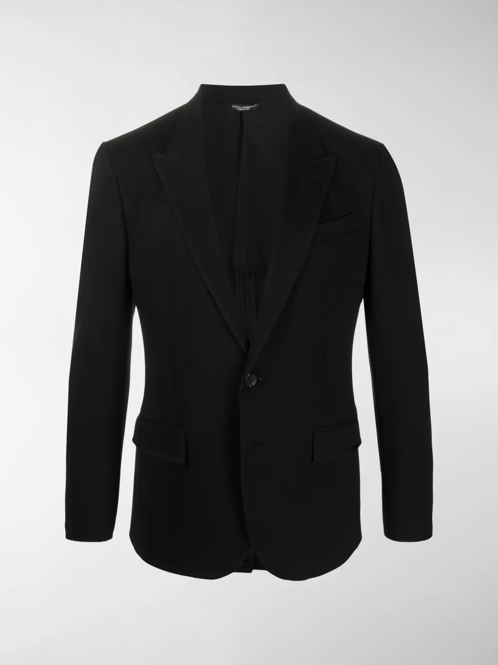 Dolce & Gabbana Portofino Single-breasted Two-button Jacket In Black