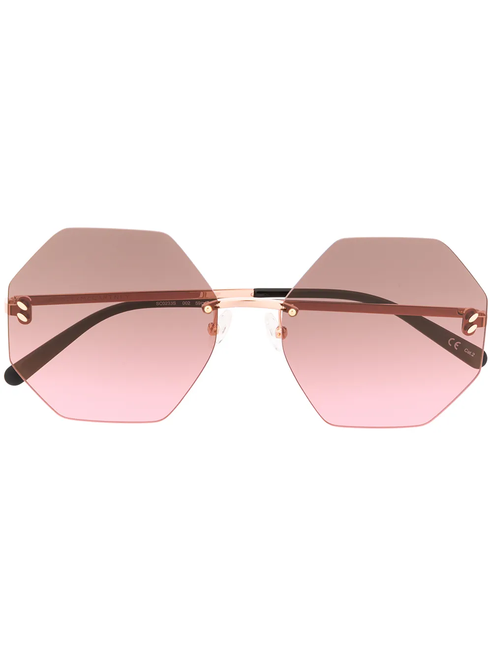 фото Stella mccartney eyewear солнцезащитные очки в оправе геометричной формы