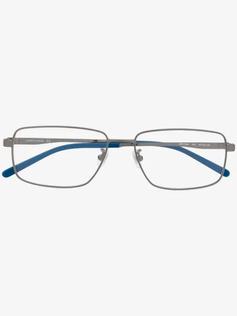 Montblanc lentes con armazón cuadrada de dos tonos