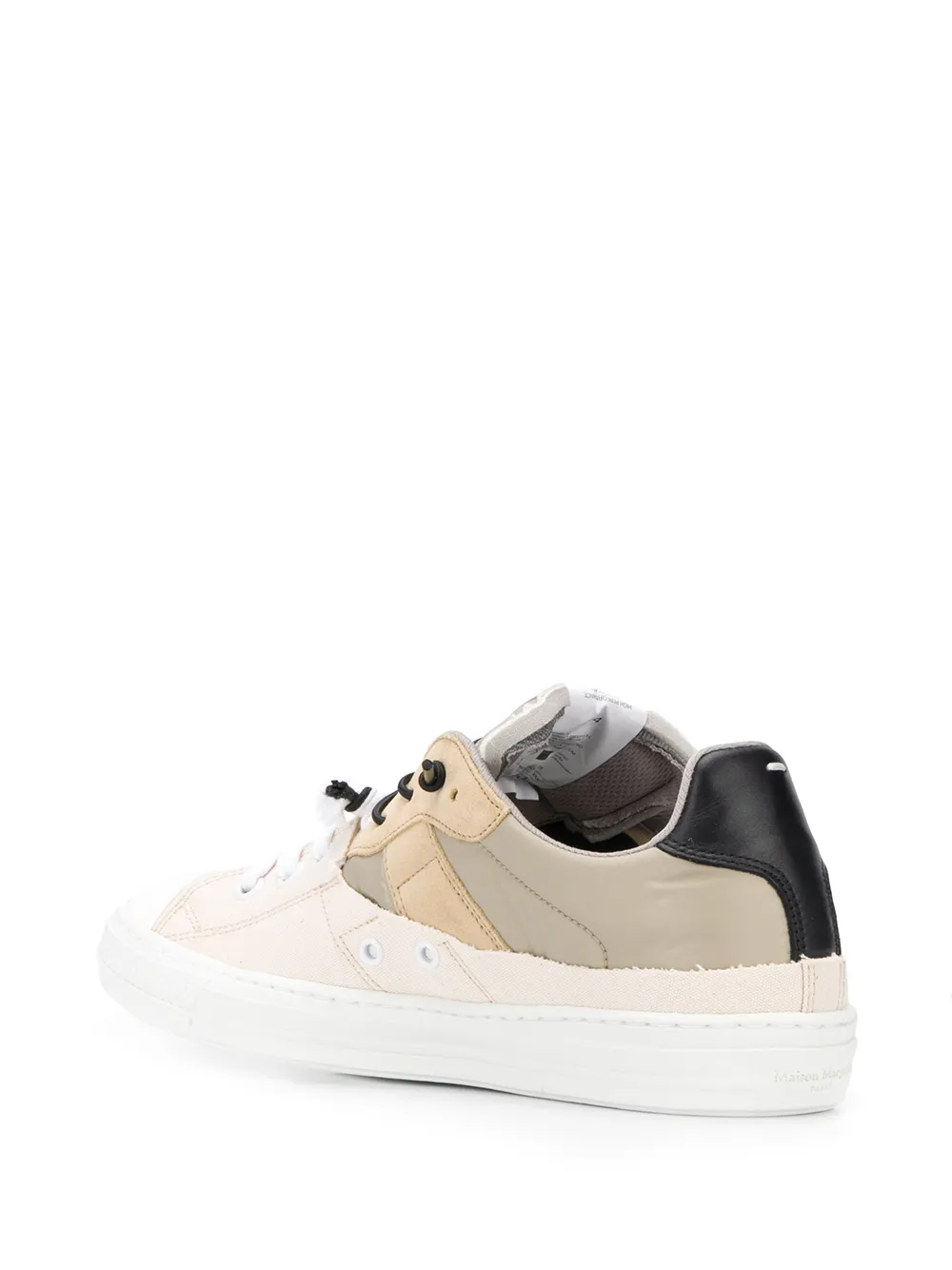 Maison Margiela panelled leather sneakers Green