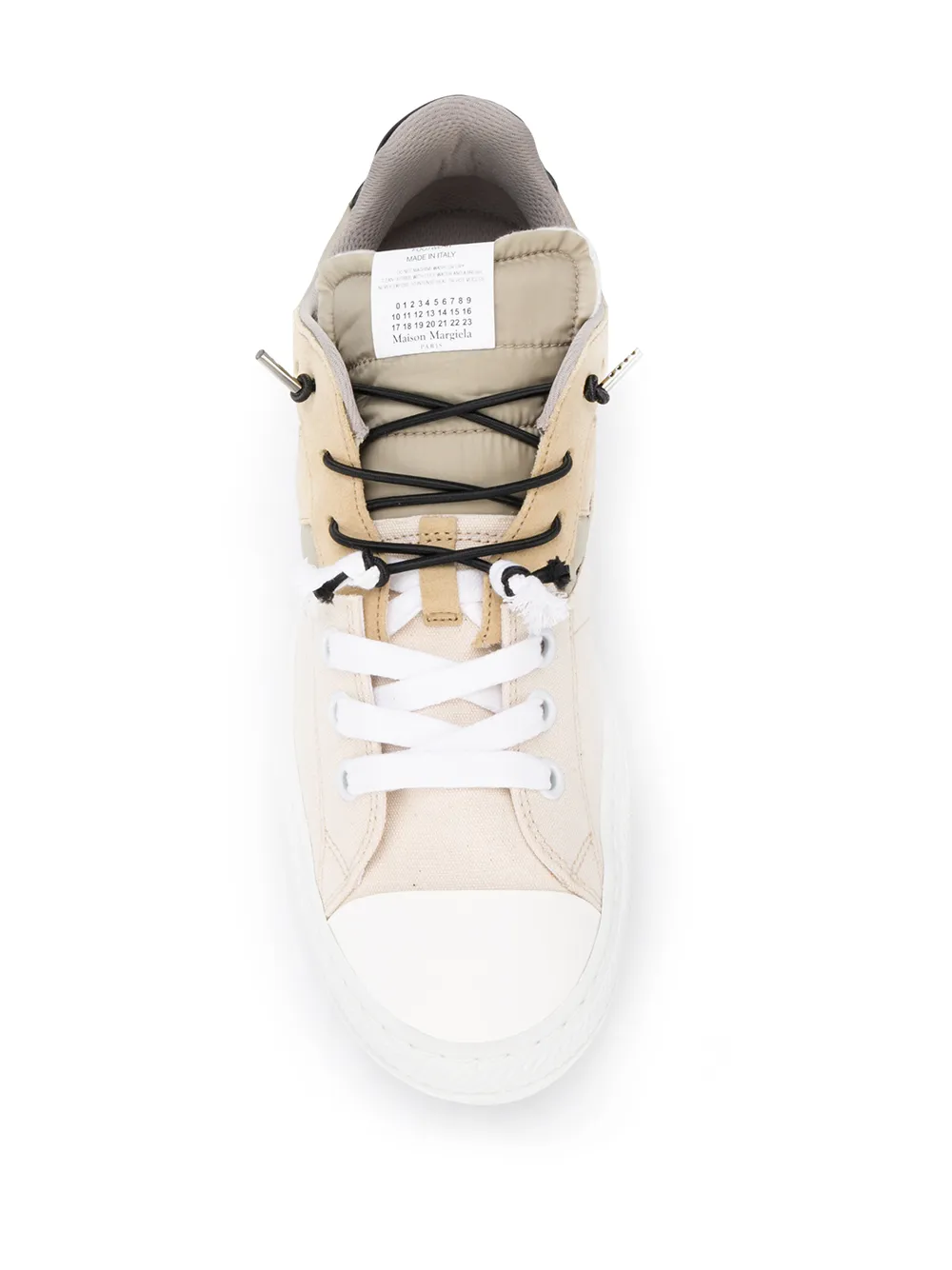 Maison Margiela panelled leather sneakers Green
