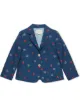 الصورة 1 من Gucci Kids بليزر بصف أزرار واحد بطبعة تفاحة وشعار GG
