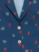 Gucci Kids بليزر بصف أزرار واحد بطبعة تفاحة وشعار GG