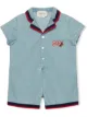 الصورة 1 من Gucci Kids رومبر بأكمام قصيرة وبنقشة GG