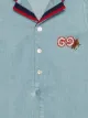 Gucci Kids رومبر بأكمام قصيرة وبنقشة GG