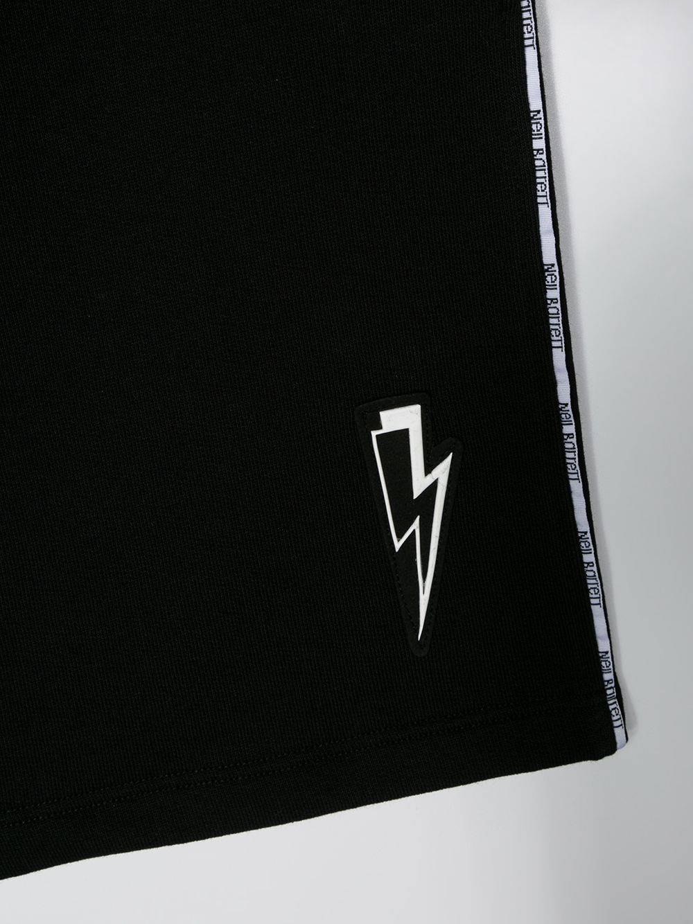 фото Neil barrett kids relaxed fit lightning bolt logo shorts