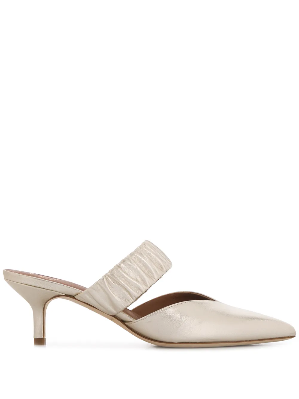 MALONE SOULIERS MATILDA 45MM METALLIC MULES