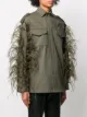 Valentino feather-embellished military jackets