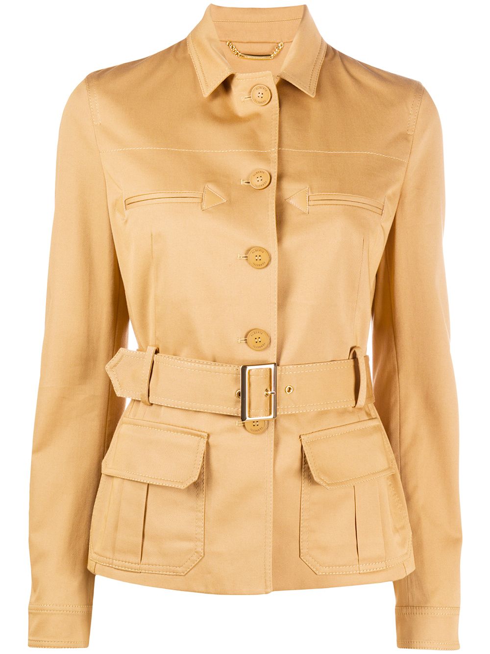 ALBERTA FERRETTI BELTED SINGLE-BREASTED JACKET