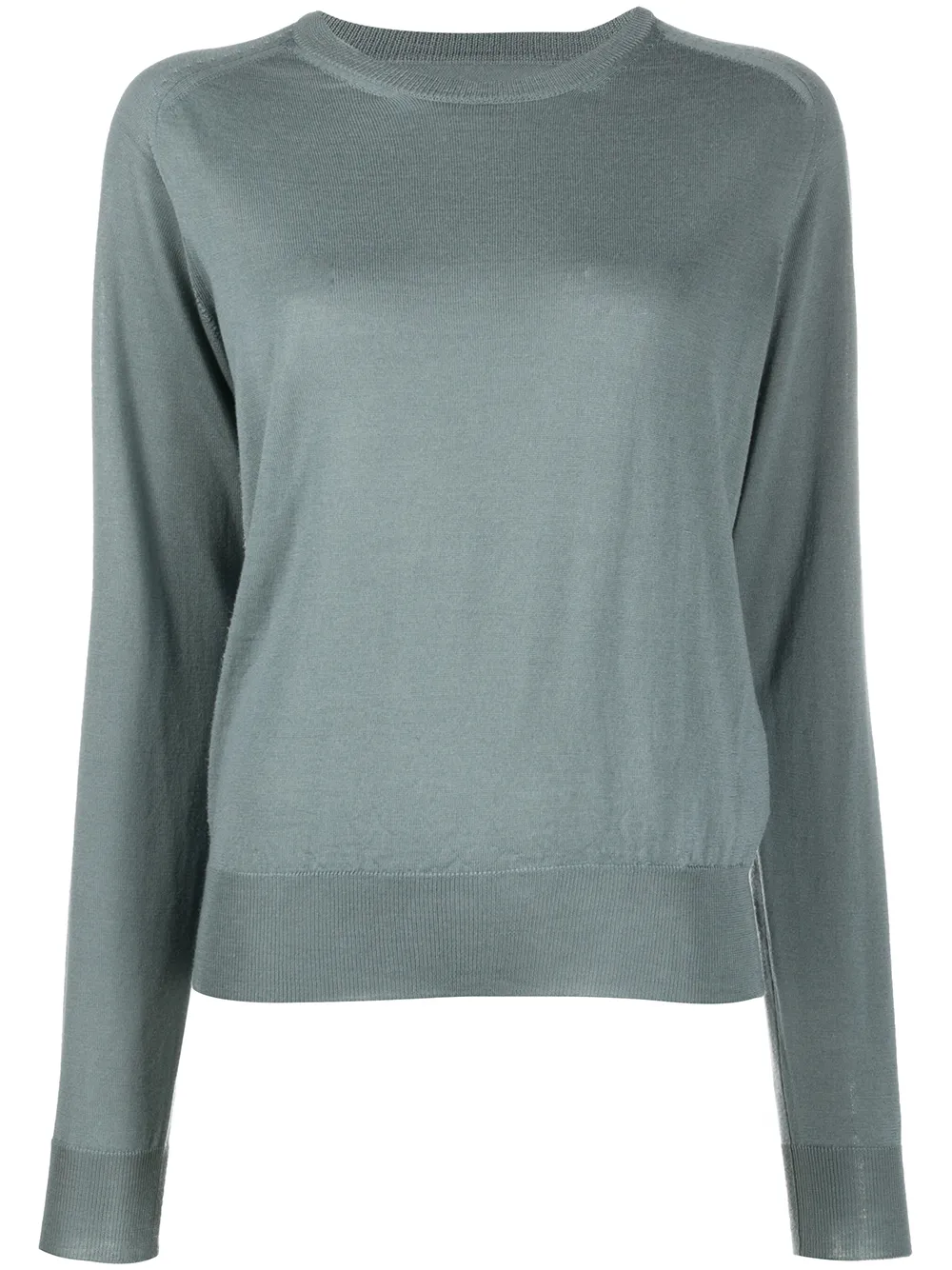 Maison Margiela Knitted Jumper In Blue