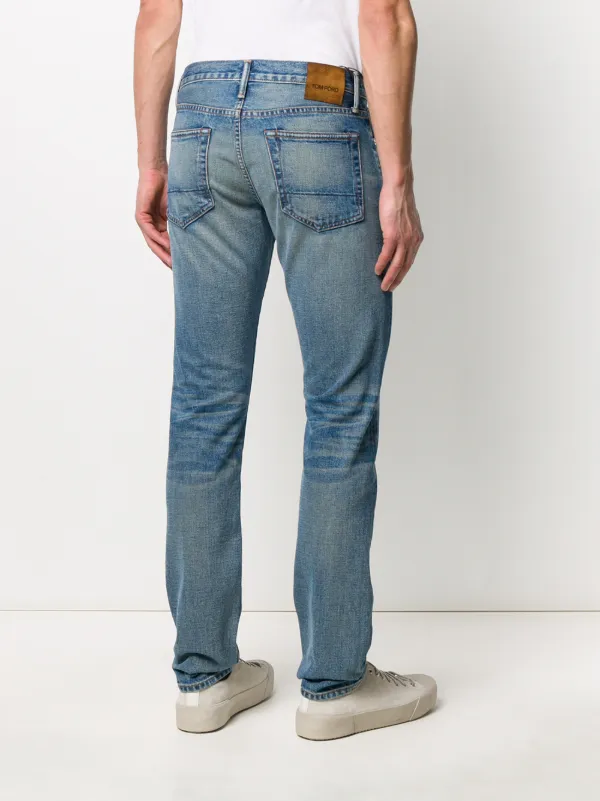 TOM FORD faded-effect straight-leg 