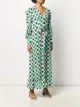 La Doublej abstract print long dress
