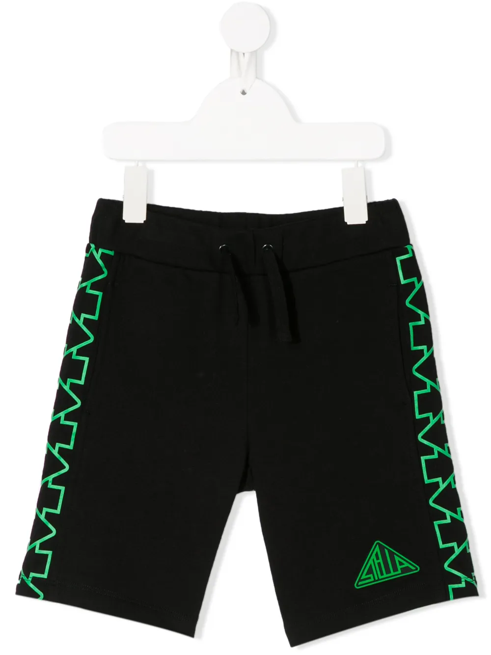 Stella Mccartney Kids' Logo Shorts In Black