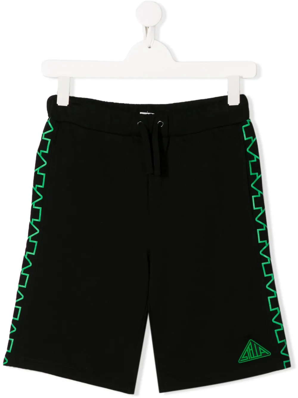 Stella Mccartney Kids' Logo Cycling Shorts In Black