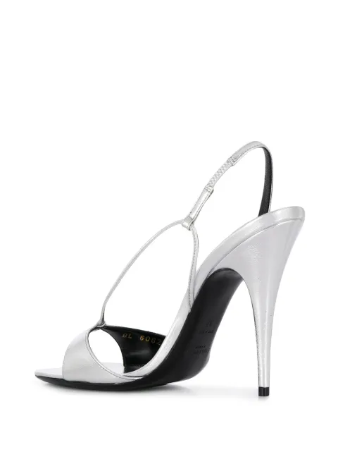 saint laurent anouk patent slingback sandals