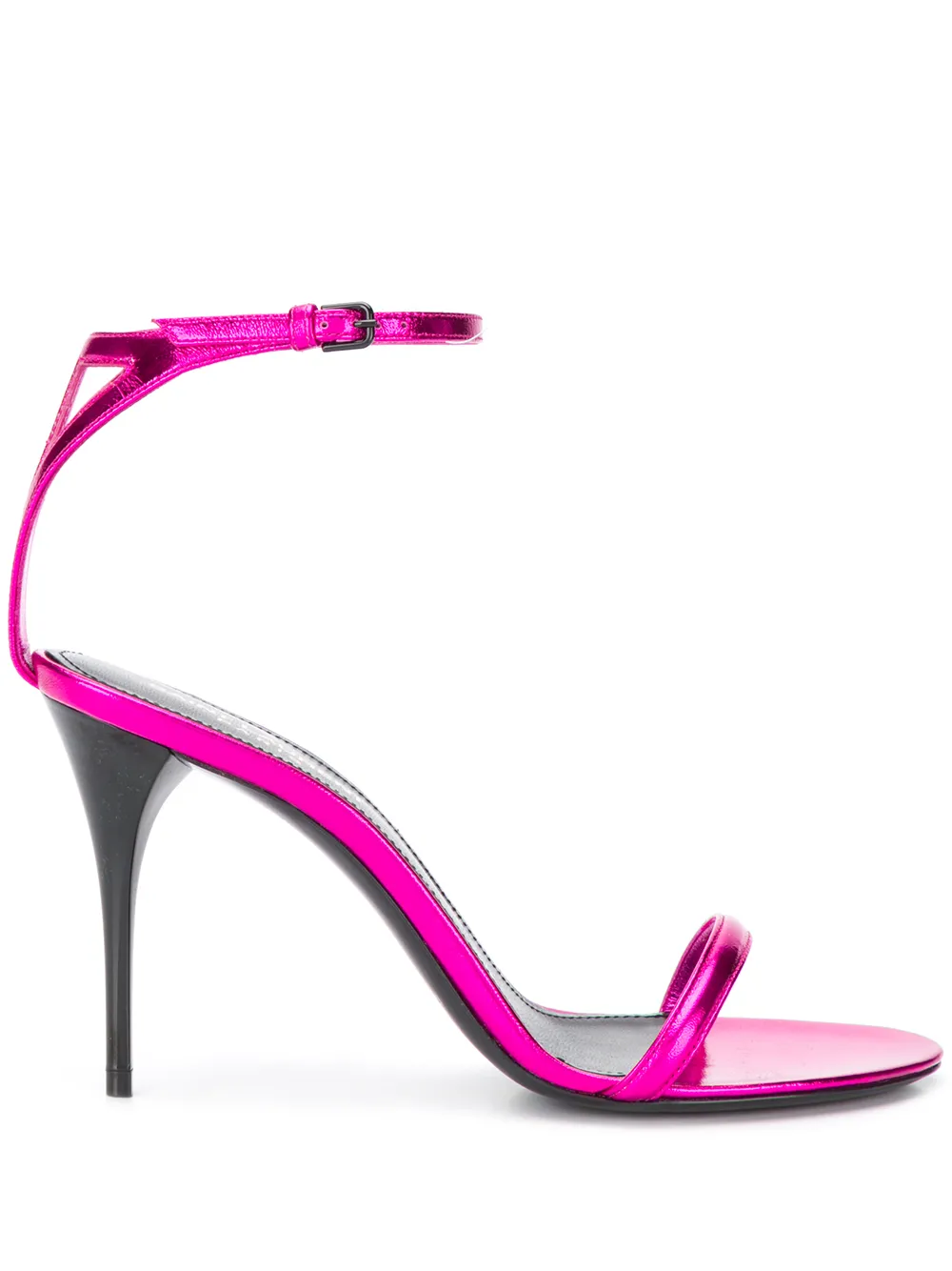 pink strappy sandals