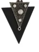 Saint Laurent Marrakech triangle clip earrings
