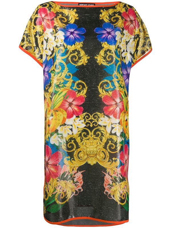 versace floral dress