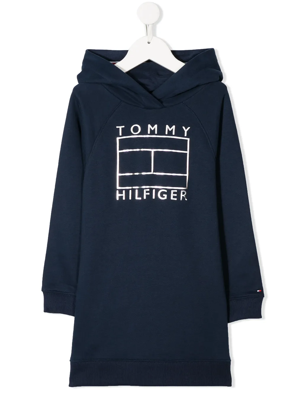 tommy hilfiger metallic logo hoodie