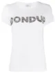 Image 1 of Dondup sequin embellished logo cotton blend T-shirt