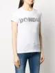 Dondup sequin embellished logo cotton blend T-shirt