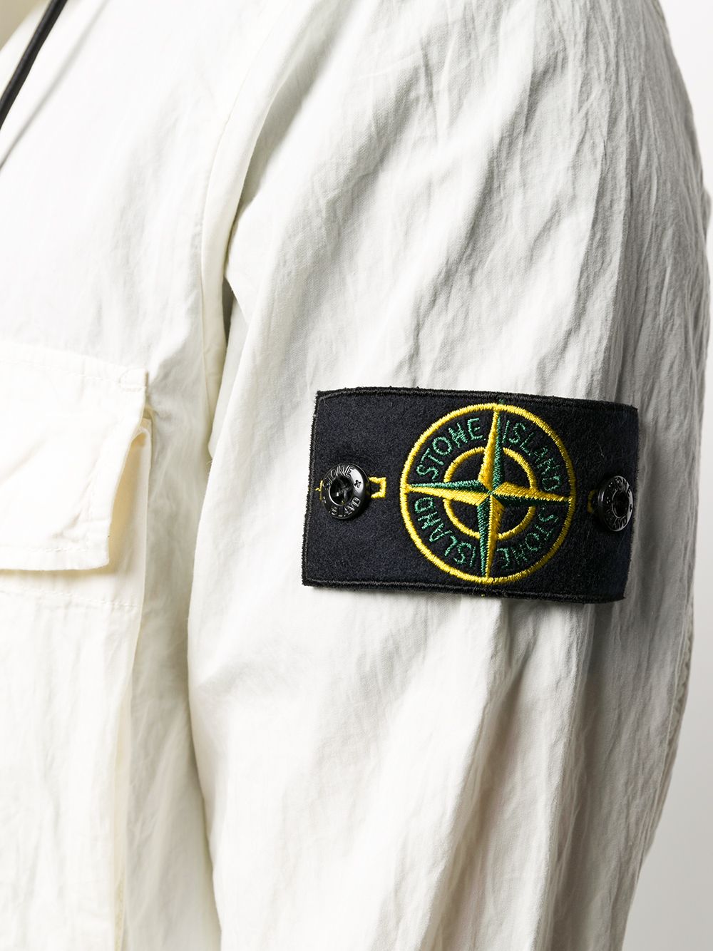 фото Stone island куртка-рубашка с капюшоном