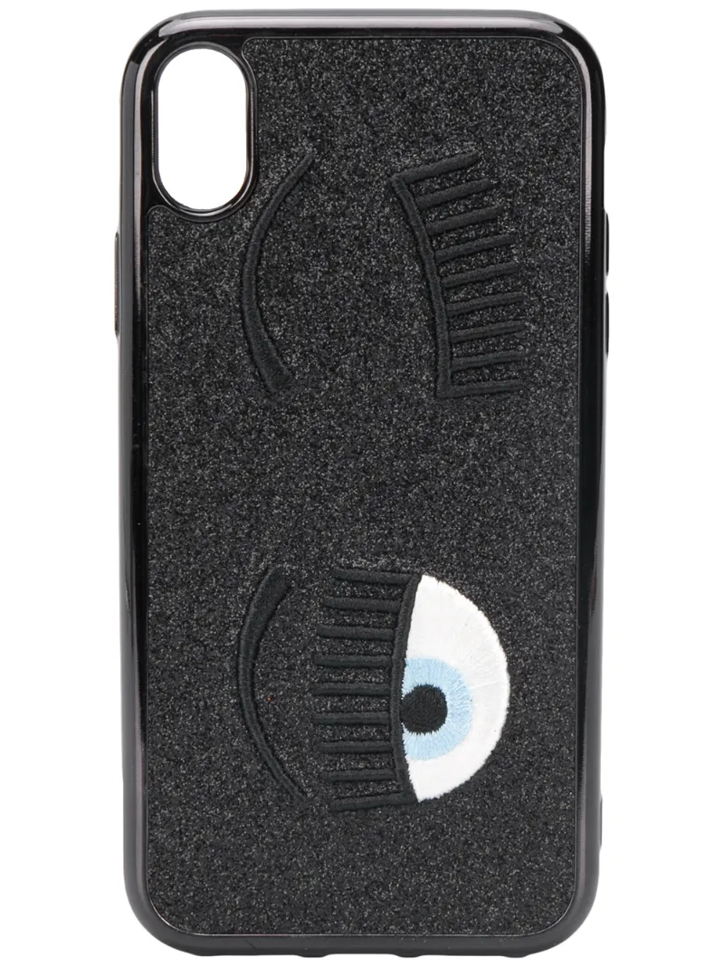 Chiara Ferragni Winking Eye Iphone Xr Case In Black