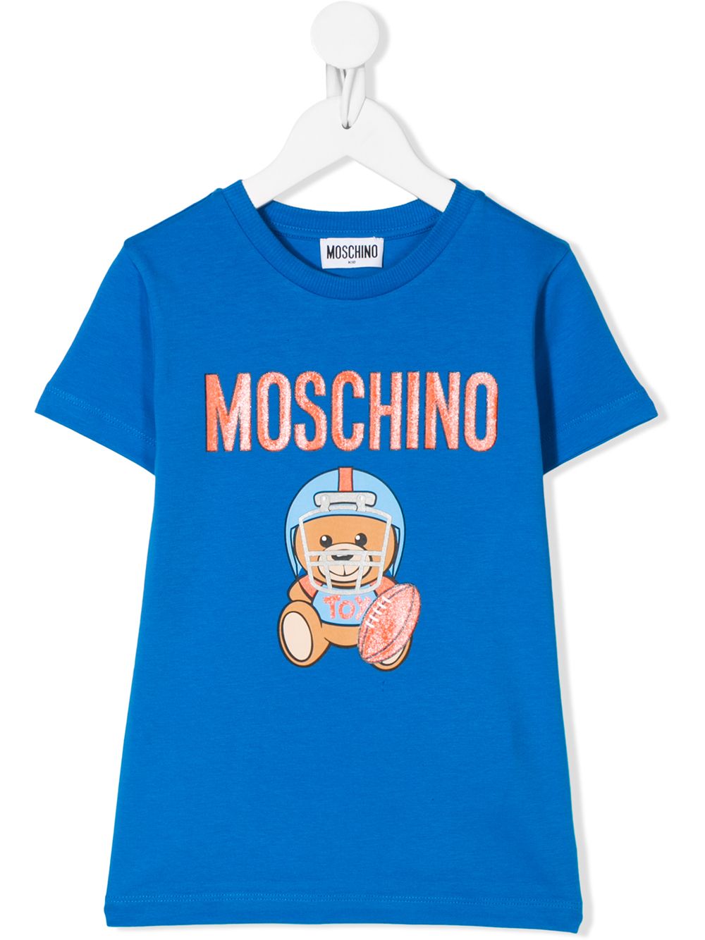 Moschino Kids' Toy Football Crew-neck T-shirt In Blue