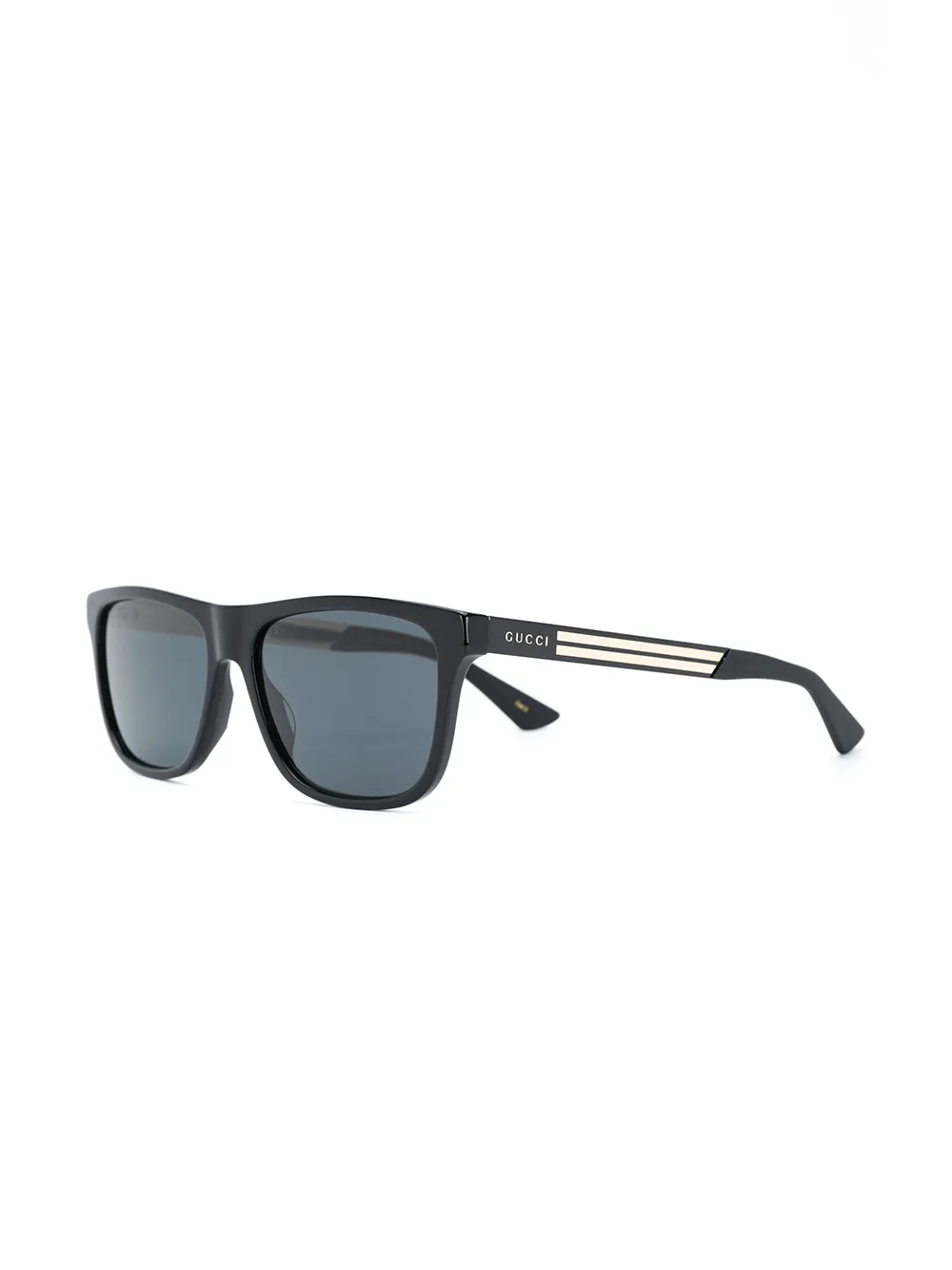 Gucci Eyewear Zonnebril met rechthoekig montuur Zwart