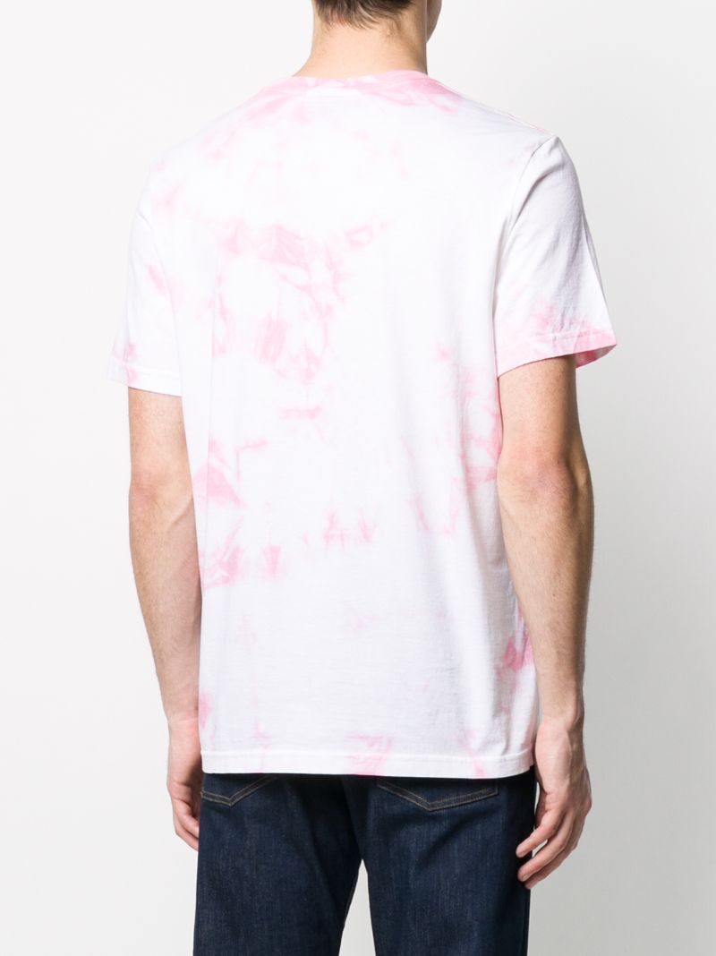 Shop Ps By Paul Smith Tie Dye Monkey Print T-shirt In Pink