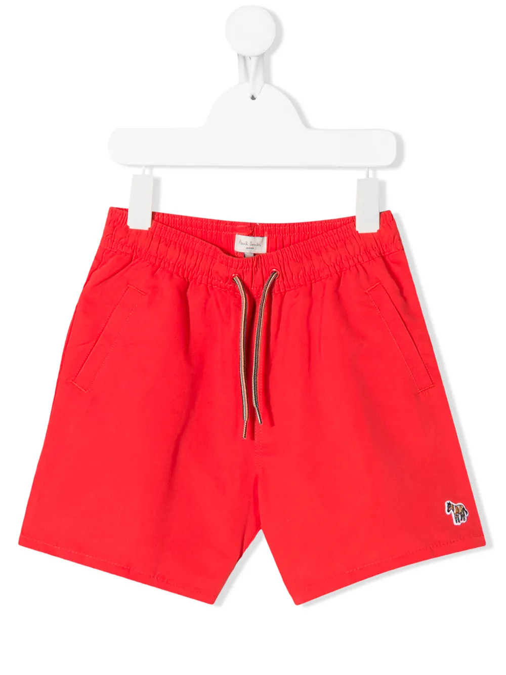 Paul Smith Junior Kids' Drawstring Swim Shorts In Red