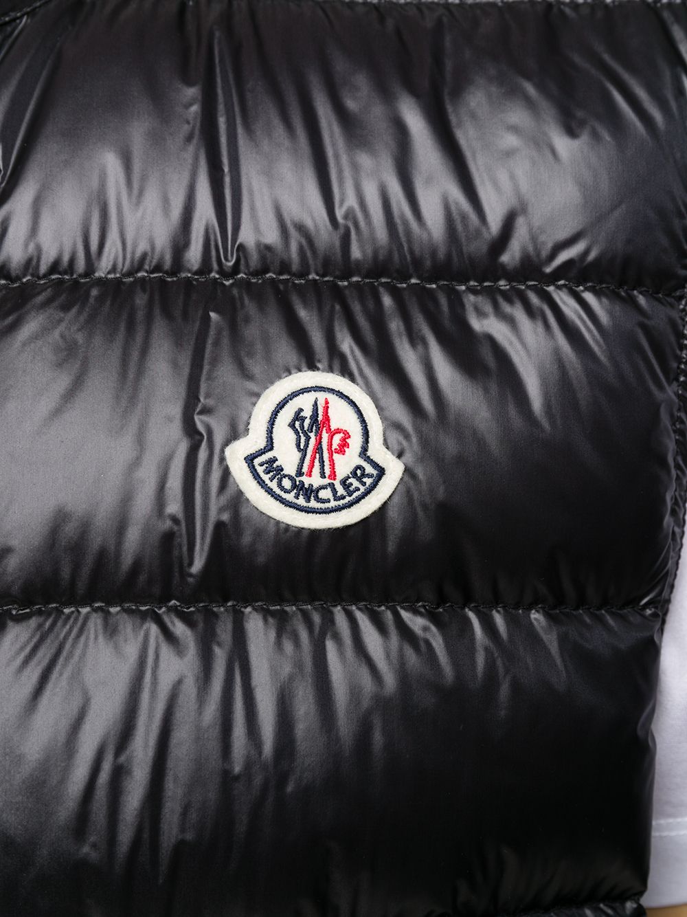 фото Moncler дутый жилет с логотипом