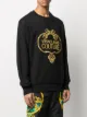 Versace Jeans Couture long sleeve baroque-logo sweater