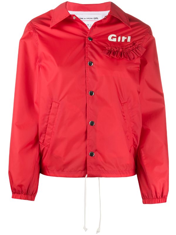 ladies red lightweight jacket