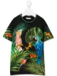 الصورة 1 من Dolce & Gabbana Kids تيشيرت بطبعة غابة ورقبة دائرية
