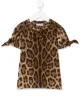 الصورة 1 من Dolce & Gabbana Kids تيشيرت بطبعة جلد الفهد