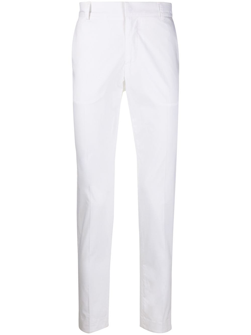 Daniele Alessandrini Tailored Slim Fit Trousers In White