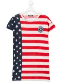 Balmain Kids TEEN American Flag-print T-shirt - Red
