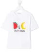 الصورة 1 من Dolce & Gabbana Kids تيشيرت بشعار الماركة وأكمام قصيرة