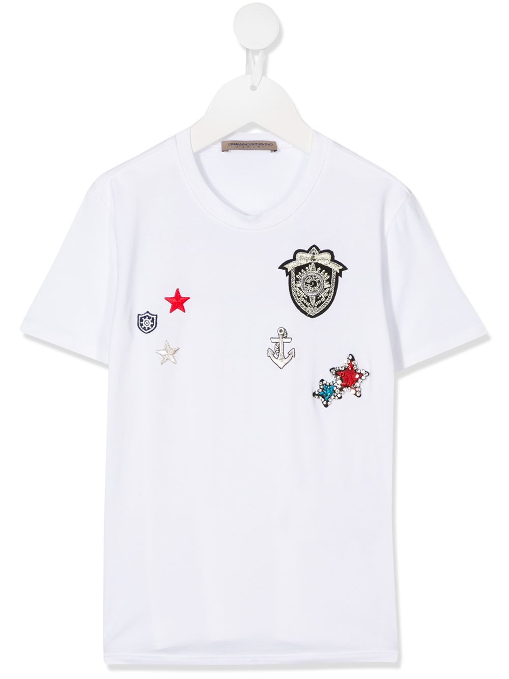 фото Ermanno scervino junior embroidered icon t-shirt