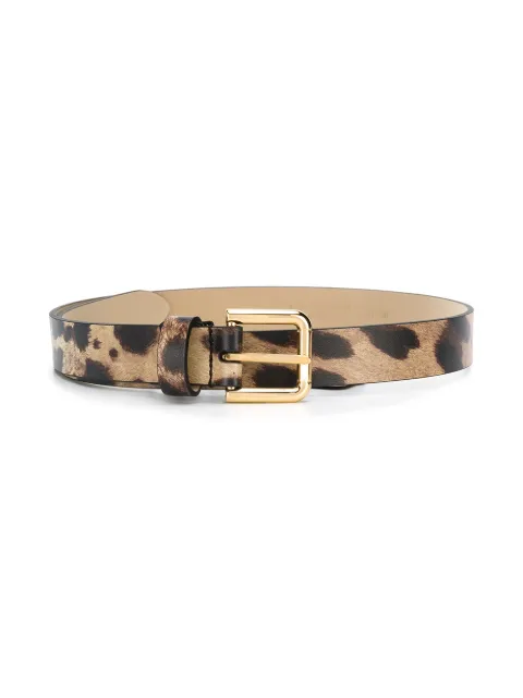 Dolce & Gabbana Kids leopard-print leather belt
