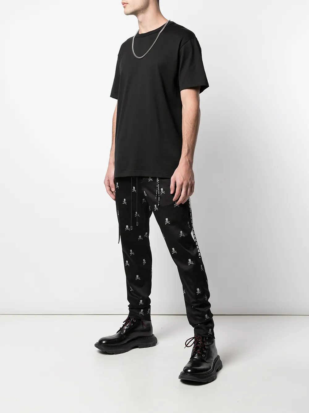  Mastermind World T Shirt Mit Logo Print   Schwarz 