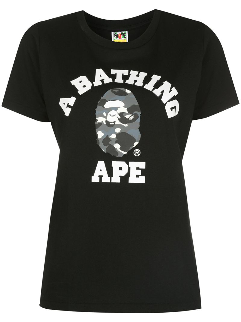 Bape City Camo College T-shirt In Black