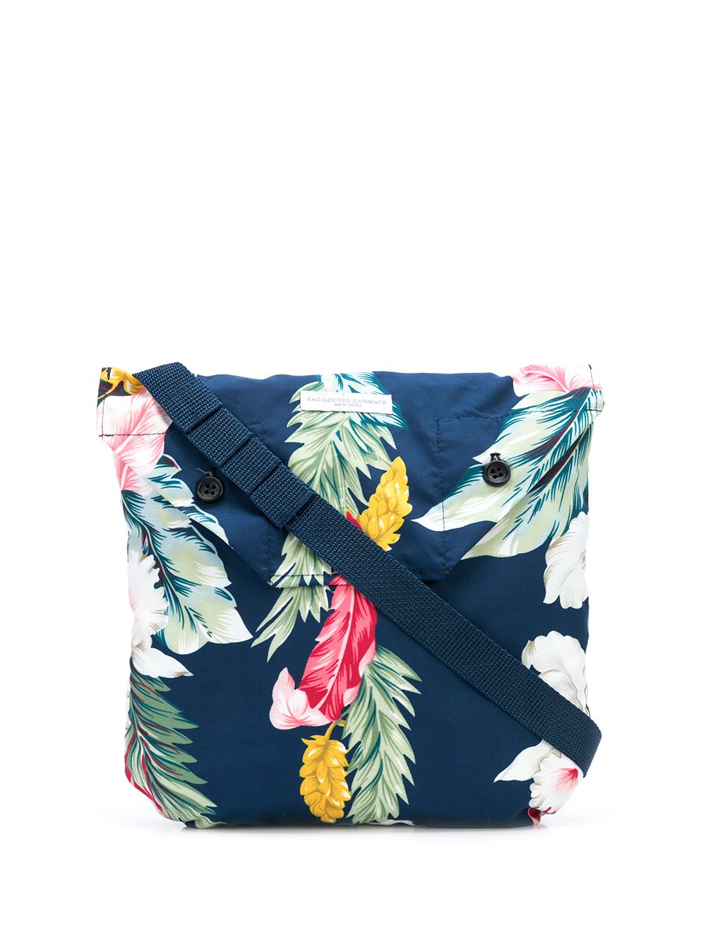 фото Engineered garments tropical print shoulder pouch