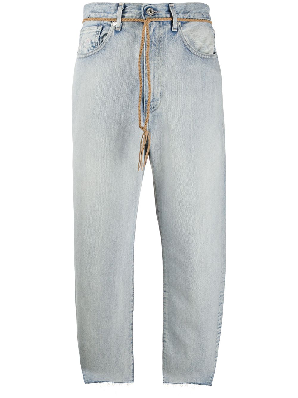 Levi's High Rise Cropped Jeans In Blue