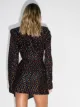 The Attico brocade wrap-style cocktail dress