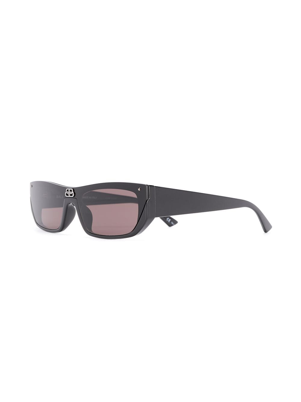 Balenciaga Eyewear Shield zonnebril met rechthoekig montuur - Zwart