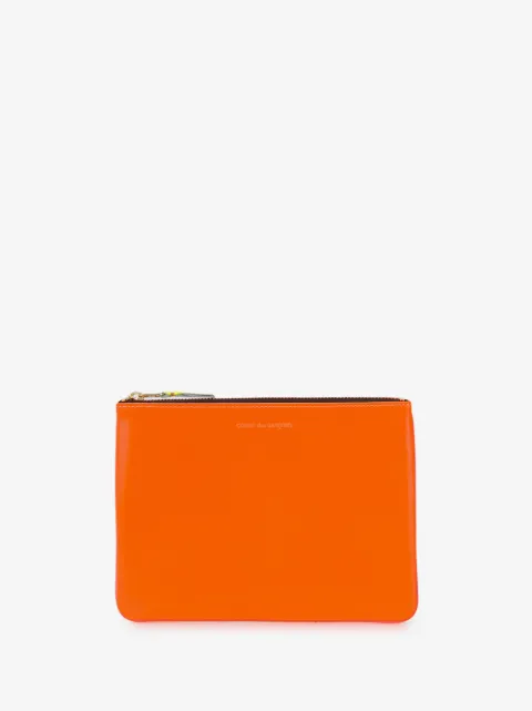 Comme Des Garçons Wallet 컬러 블록 지퍼 지갑